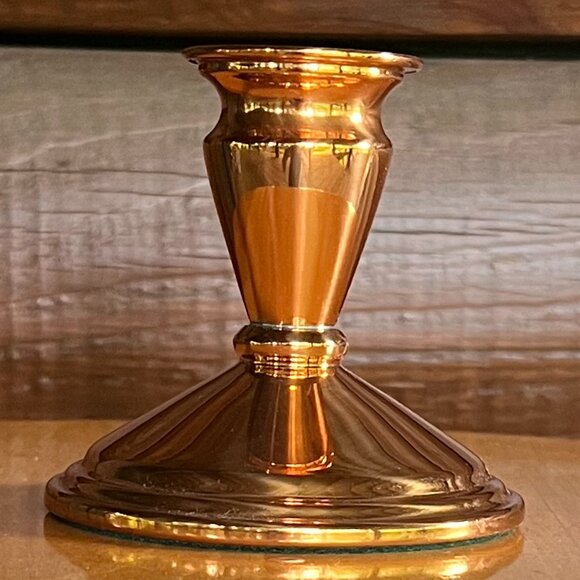 Vtg. Coppercraft Guild of Taunton, Massachusetts, Handcrafted Copper Candlestick - Picture 9 of 9